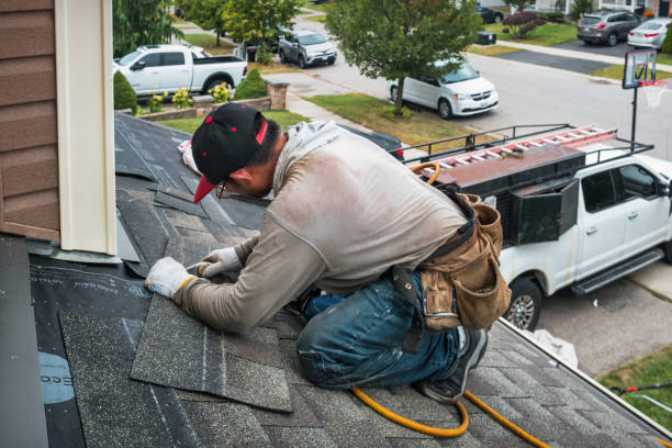 Professional Storm Damage Roof Repair technician working in Forest Park, GA